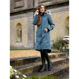 Lemieux Anya Waterproof Riding Coat Petrol UK 6 Petrol Outdoor Coats & Jackets