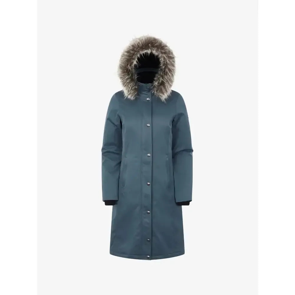 Lemieux Anya Waterproof Riding Coat Petrol UK 6 Petrol Outdoor Coats & Jackets