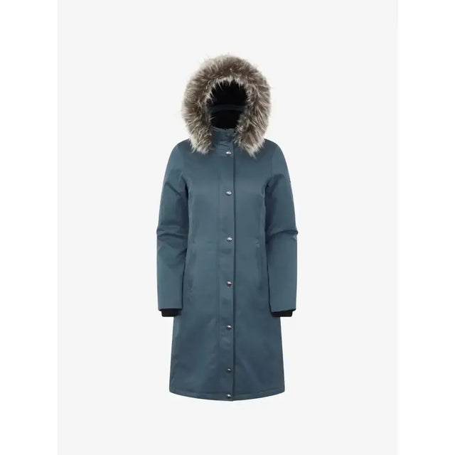 Lemieux Anya Waterproof Riding Coat Petrol UK 6 Petrol Outdoor Coats & Jackets