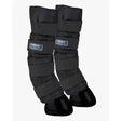 Black padded lemieux arctic ice boots with quilted design and adjustable straps for flexible ice boots therapy