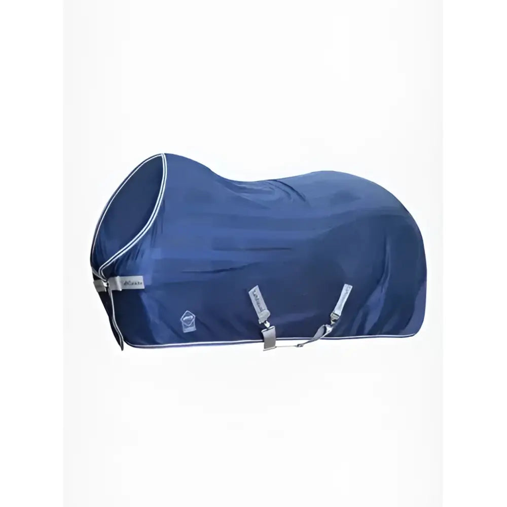 Deep blue lemieux arika air-tek sheet with white trim and silver buckles for breathability and comfort
