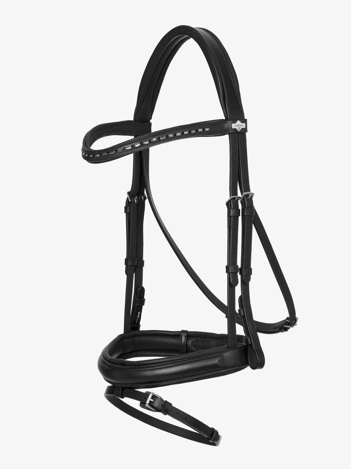 LeMieux Arika Dressage Bridle Black/Silver Pony Black/Silver Flash Bridles