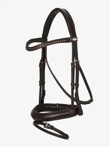 LeMieux Arika Dressage Bridle Brown/Silver Pony Brown/Silver Flash Bridles