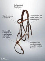 LeMieux Arika Grackle Bridle Black/Silver