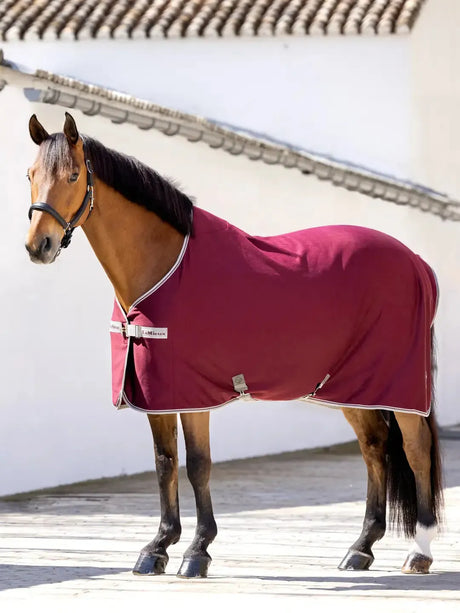 LeMieux Arika Jersey-Tek Fleece Burgundy 5'6" Burgundy Fleece Rugs