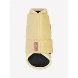 Beige lemieux arika mesh brushing boot with mesh panels and black padded interior for brushing boots mimosa use