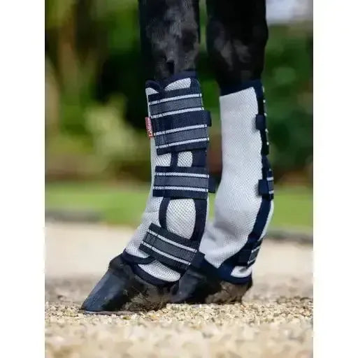 Lemieux Arika Mesh Fly Boots Navy Grey Pony Turnout Boots