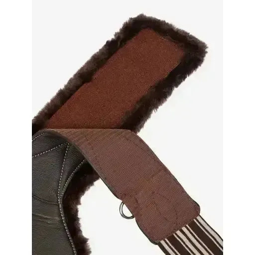 LeMieux Arika Simuwool Contoured Long Stud Girth Brown 100cm Brown Stud Girths