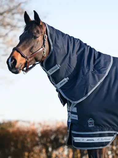LeMieux Arika Storm-Tek Neck Cover 50g Navy XX-Small Navy Neck Covers