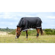 Black lemieux arika storm-tek rug 200g with red white trim and adjustable straps for secure fit