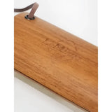 A light brown wooden lemieux artisan shedding comb brown with subtle grain and engraved lemieux logo