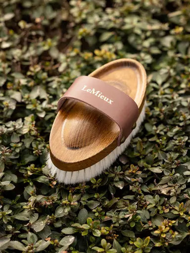 LeMieux Artisan Soft Goats Hair Brush Brown One Size Brown Body Brushes