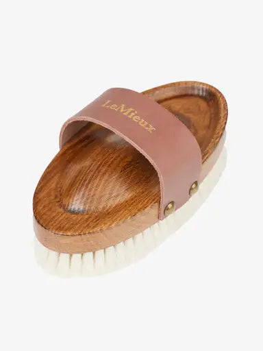 LeMieux Artisan Soft Goats Hair Brush Brown One Size Brown Body Brushes