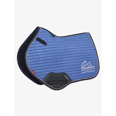 LeMieux Badminton Close Contact Square Blue Badminton Blue Large Saddle Pads
