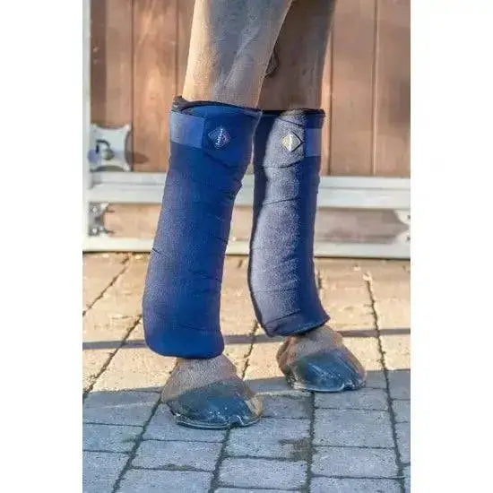 LeMieux Bamboo Pillow Wraps Navy Navy Large Leg Wraps Barnstaple Equestrian Supplies