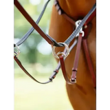 LeMieux Breastplate (D-Ring Attachment) Chestnut/Silver Chestnut Cob Breastplates