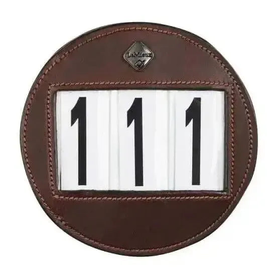 LeMieux Bridle Number Holder Brown Brown One Size Competition Accessories
