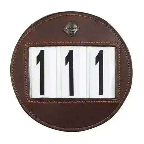 LeMieux Bridle Number Holder Brown Brown One Size Competition Accessories