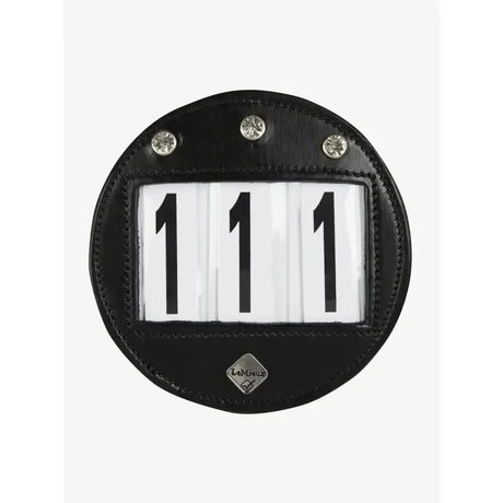 LeMieux Bridle Number Holder Diamante Black Black Number Holders