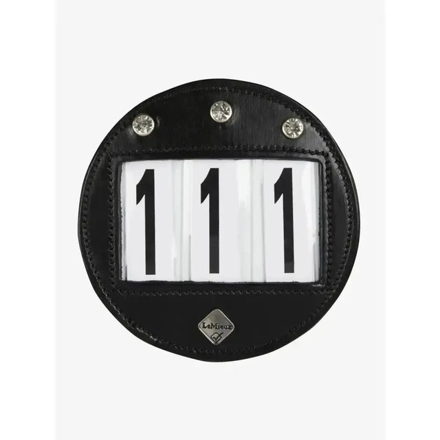 LeMieux Bridle Number Holder Diamante Black Black Number Holders