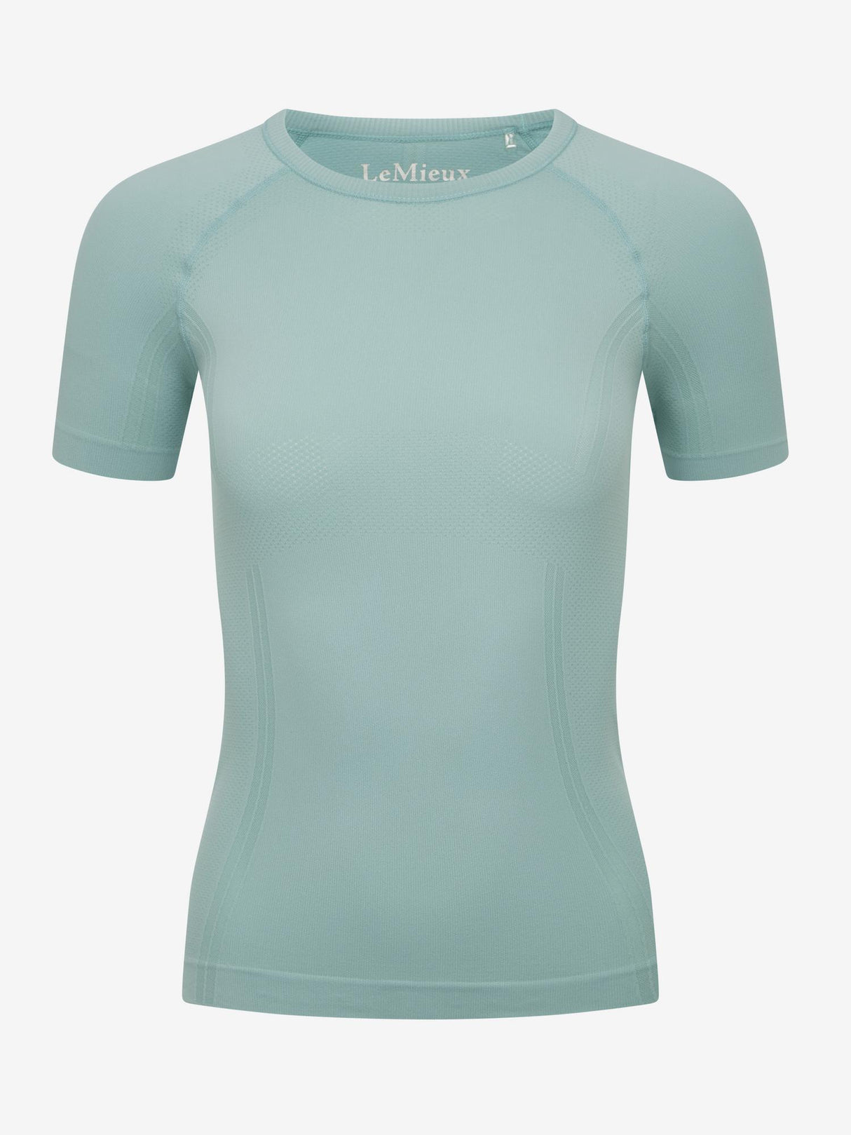 Lemieux Britney Seamless Short Sleeve Top Aqua Aqua UK 6 T Shirt