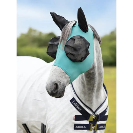 Lemieux Bug Relief Half Mask Lagoon-Lagoon-X-Small-Fly Masks-LeMieux-Barnstaple Equestrian Supplies Tack Shop