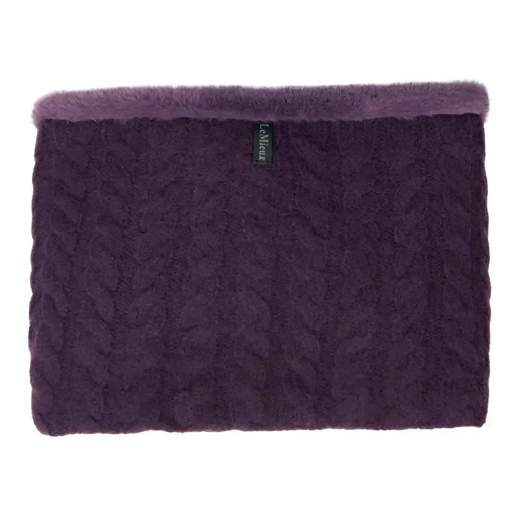 LeMieux Cable Knit Snood Fig One Size Headwear & Neckwear