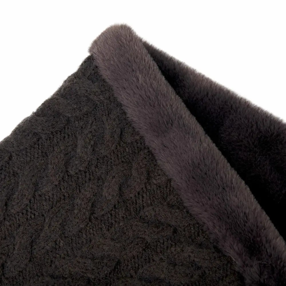 LeMieux Cable Knit Snood Liquorice One Size Headwear & Neckwear Barnstaple Equestrian Supplies