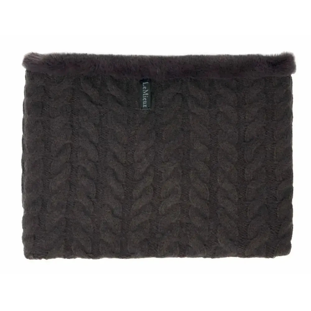 LeMieux Cable Knit Snood Liquorice One Size Headwear & Neckwear