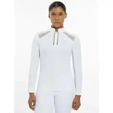 LeMieux Camille Long Sleeve Show Shirt White UK 14 White Show Shirts