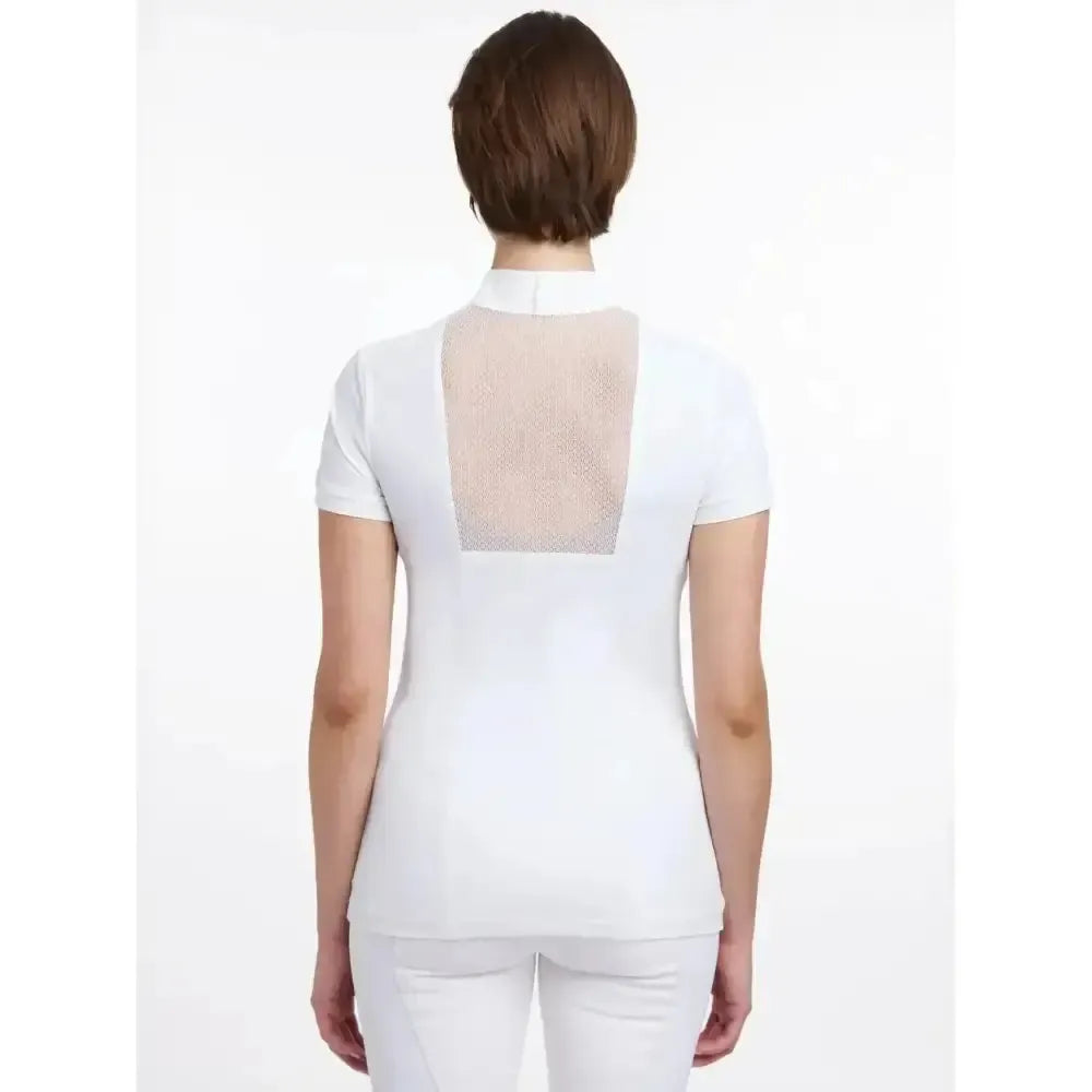 LeMieux Camille Short Sleeve Show Shirt White UK 10 White Show Shirts