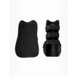 Lemieux capella strap tendon boots black with adjustable straps and rigid contoured design for ankle support