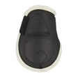 Black leather lemieux capella comfort fetlock boot with white fleece lining for cutting edge protection