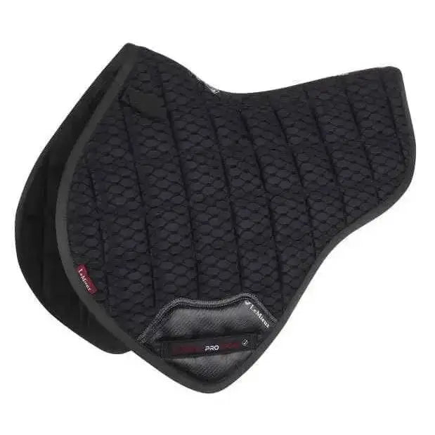 LeMieux Carbon Mesh Close Contact Half Square Black Black Large Saddle Pads & Numnahs Barnstaple Equestrian Supplies