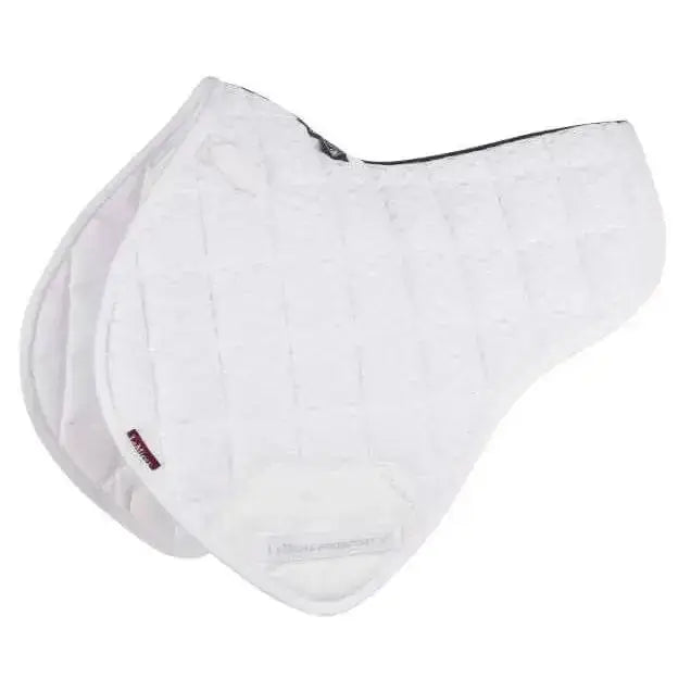 LeMieux Carbon Mesh Close Contact Half Square White White Large Saddle Pads & Numnahs Barnstaple Equestrian Supplies