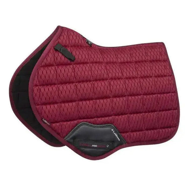 LeMieux Carbon Mesh Close Contact Square Mulberry Mulberry Large Saddle Pads & Numnahs Barnstaple Equestrian Supplies