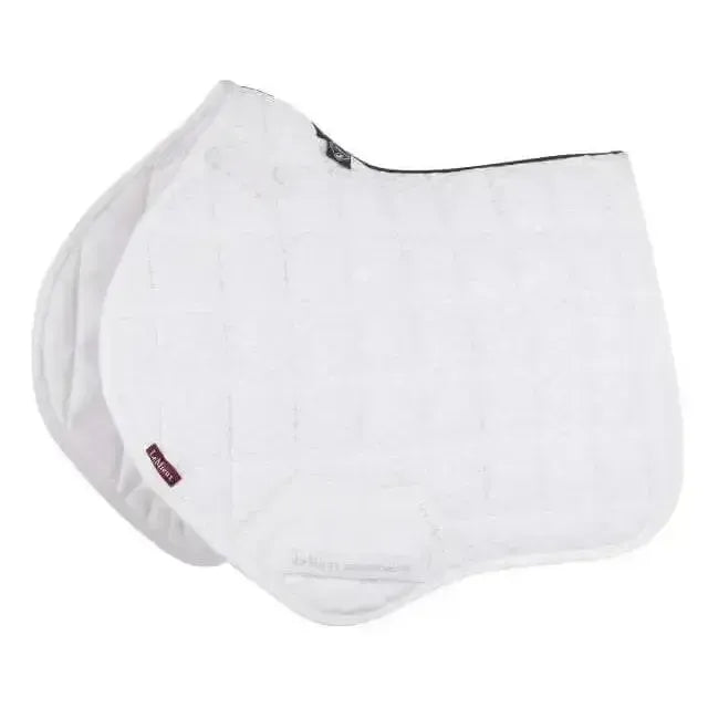 LeMieux Carbon Mesh Close Contact Square White White Large Saddle Pads
