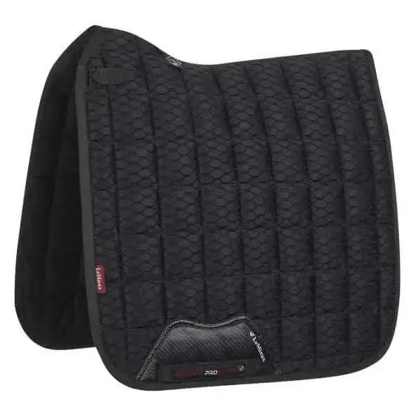 LeMieux Carbon Mesh Dressage Square Black Black Large Saddle Pads & Numnahs Barnstaple Equestrian Supplies