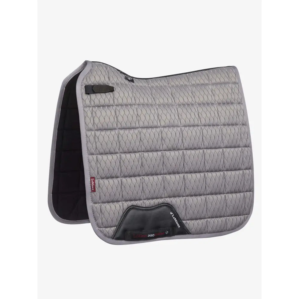 LeMieux Carbon Mesh Dressage Square Grey Grey Large Saddle Pads & Numnahs Barnstaple Equestrian Supplies