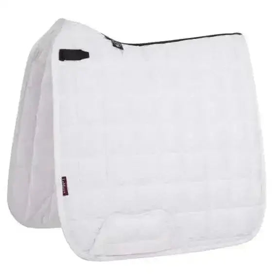 LeMieux Carbon Mesh Dressage Square White White Large Dressage Saddle Pads