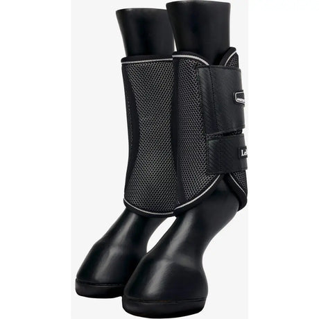 LeMieux Carbon Mesh Wrap Boots Black Black Small Brushing Boots