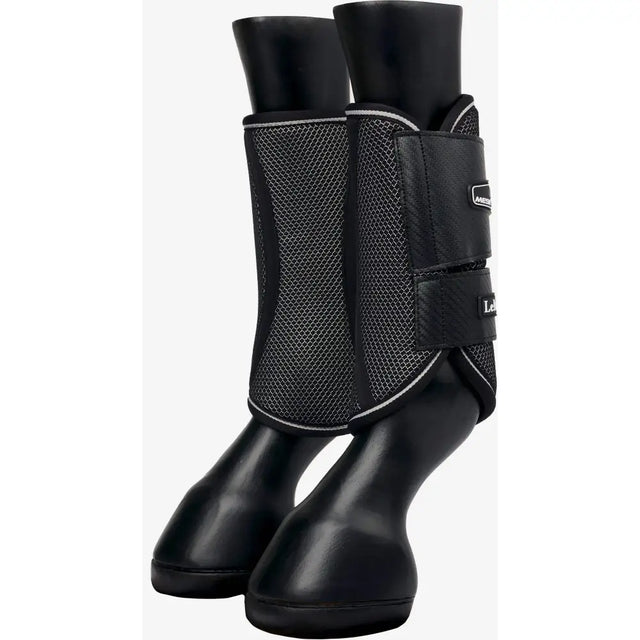 LeMieux Carbon Mesh Wrap Boots Black Black Small Brushing Boots Barnstaple Equestrian Supplies