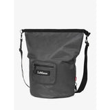 Dark gray waterproof lemieux carry all backpack with black strap and front pocket ideal as versatile laundry bag or for dirty boots