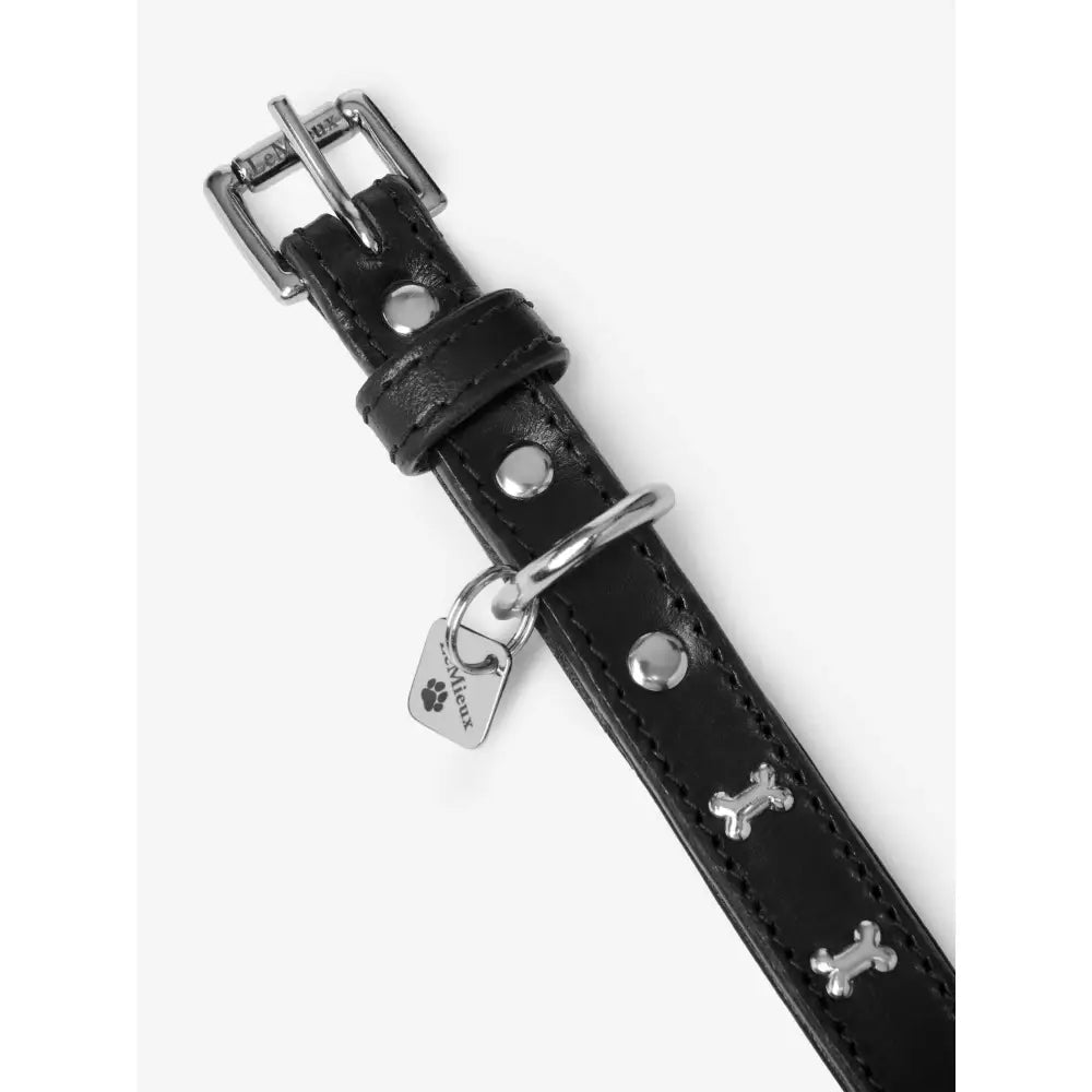 LeMieux Chelsea Dog Collar Black Black Large Dog Collar
