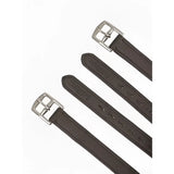 Dark brown leather lemieux childrens stirrup with silver buckle perfect children’s stirrup leathers brown