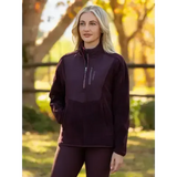 Lemieux Clara Hybrid Fleece Damson Damson UK 6 Fleece Tops