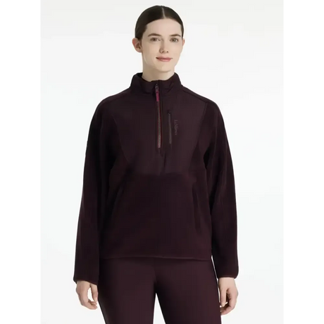 Lemieux Clara Hybrid Fleece Damson Damson UK 6 Fleece Tops