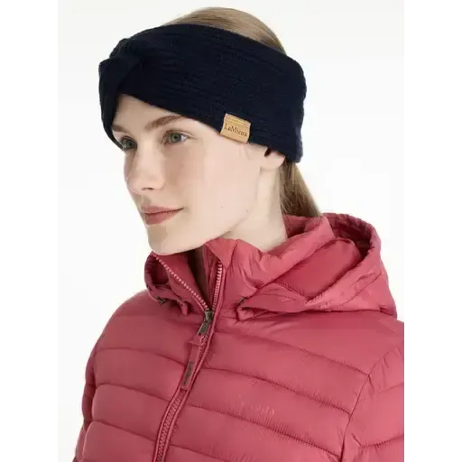 Lemieux Clara Rib Knot Headband Navy Navy One Size Headbands