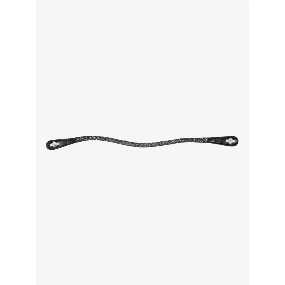 LeMieux Classic Browband Black Leather Twilight Full Browbands
