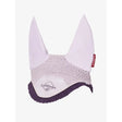 White and purple lemieux classic fly hood lilac with mesh body solid fabric ears and branded logo face veil